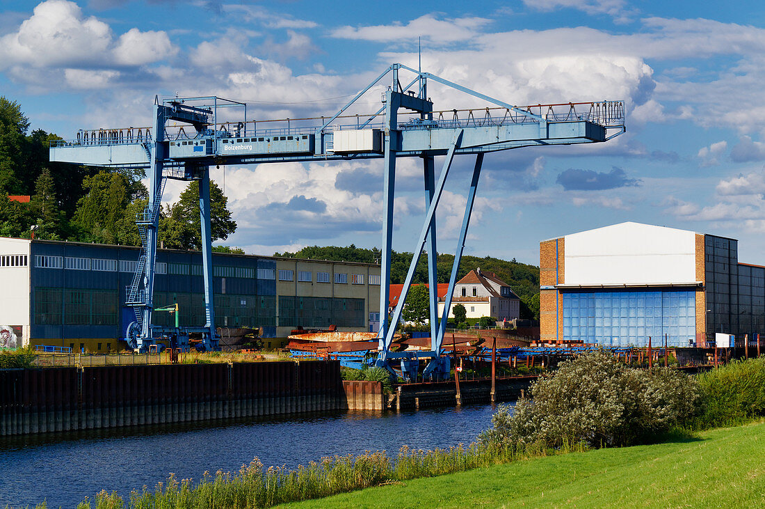 Shipyard, Boizenburg, Mecklenburg-Western Pomerania, Germany