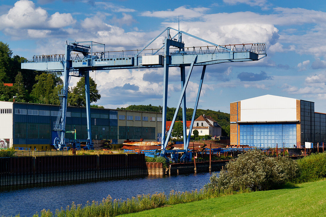 Werft, Boizenburg, Mecklenburg-Vorpommern, Deutschland