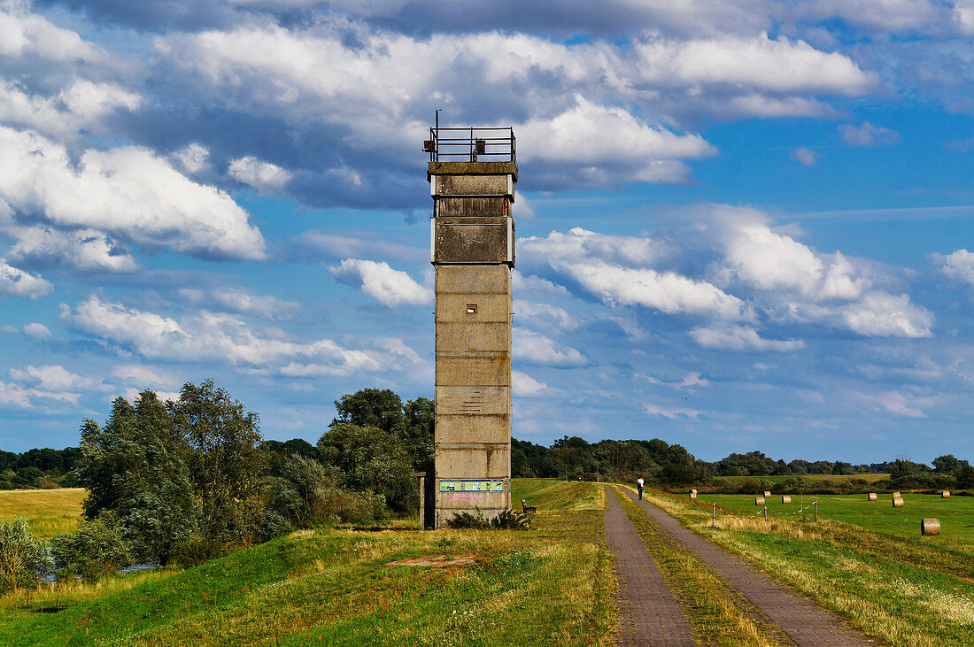 old watchtower, Boizenburg, Mecklenburg-Western Pomerania, Germany