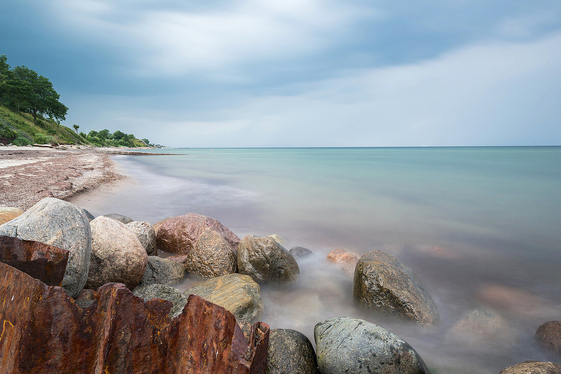 Approaching thunderstorm in Dahmeshöved, Dahme, Baltic Sea, Wetter, Schleswig-Holstein, Germany