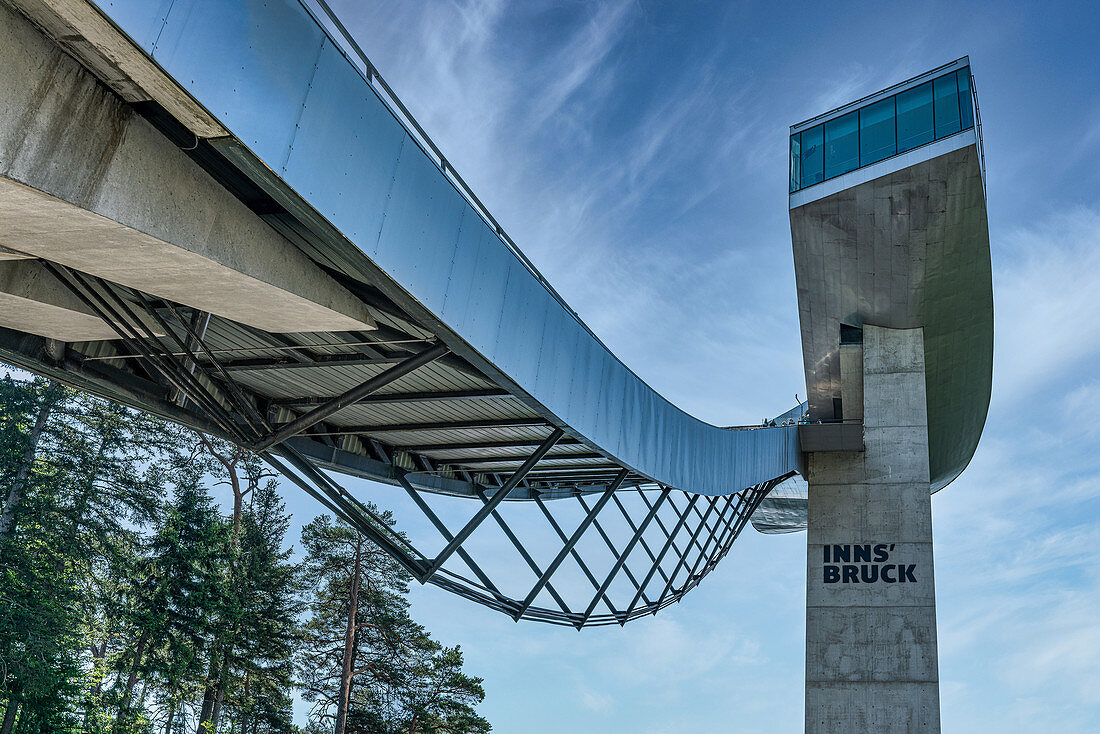 Der Skisprungturm am Bergisel in Innsbruck, Tirol, Österreich