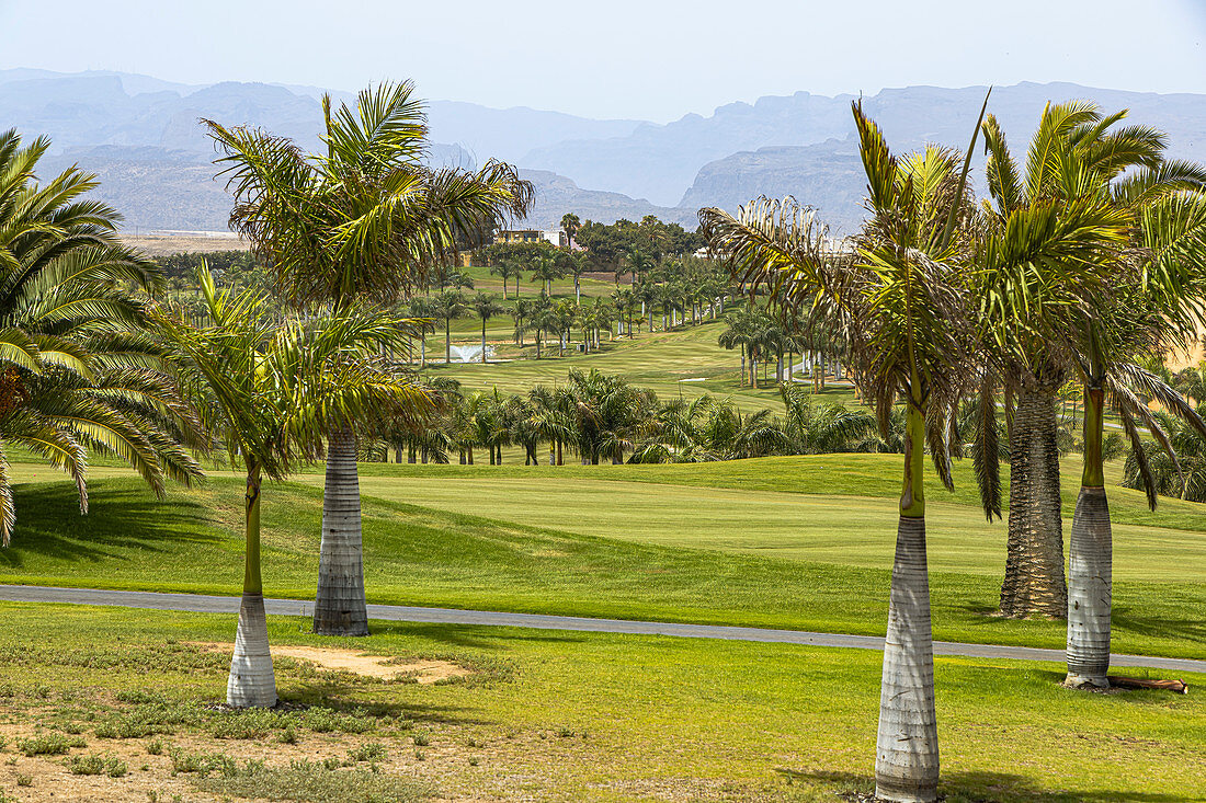 Golf course in the south of Gran Canaria, Spain