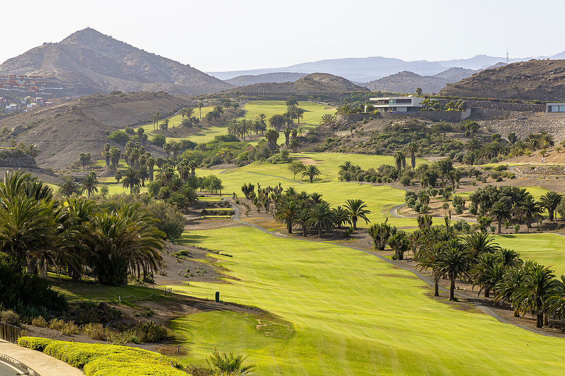 Golf course in the south of Gran Canaria, Spain