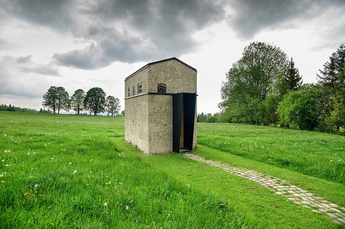 Jakobskapelle, architect: Michele de Lucchi, Auer Berg, Upper Bavaria, Bavaria, Germany