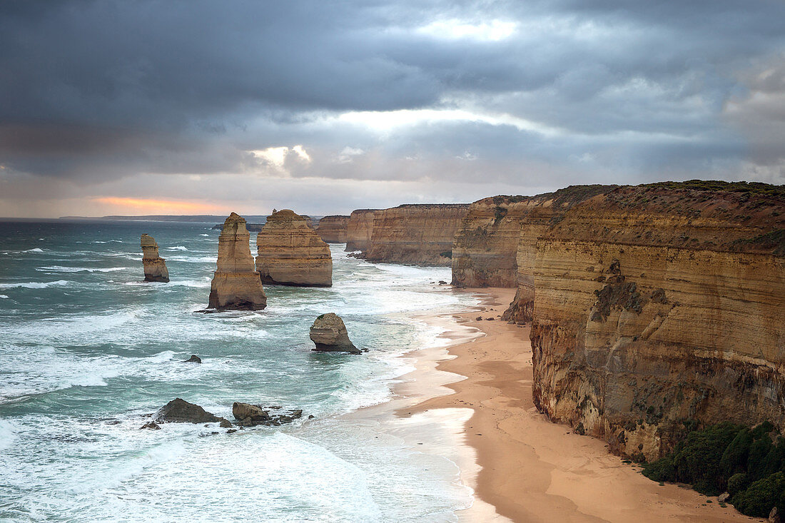 Twelve Apostles on the Great Ocean Road in Victoria, Australia.
