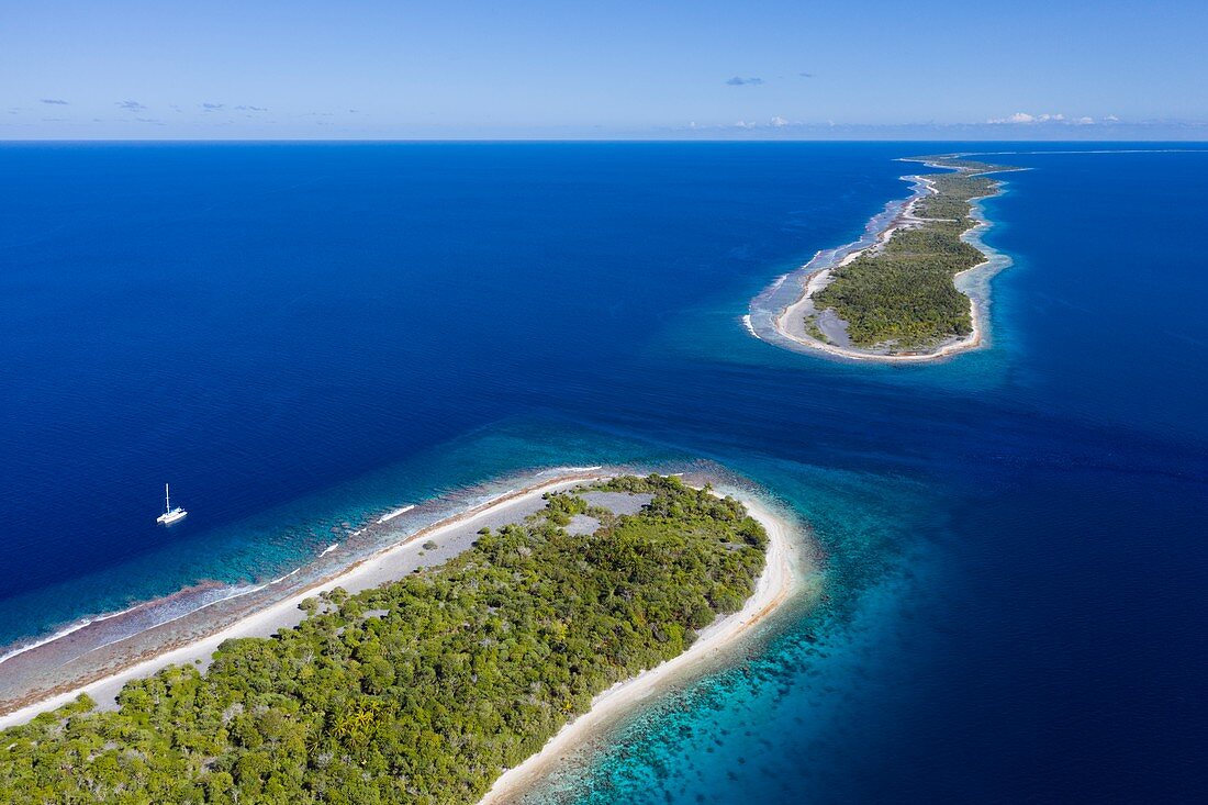 Pass des Kauehi-Atolls, Tuamotu-Archipel, Französisch-Polynesien