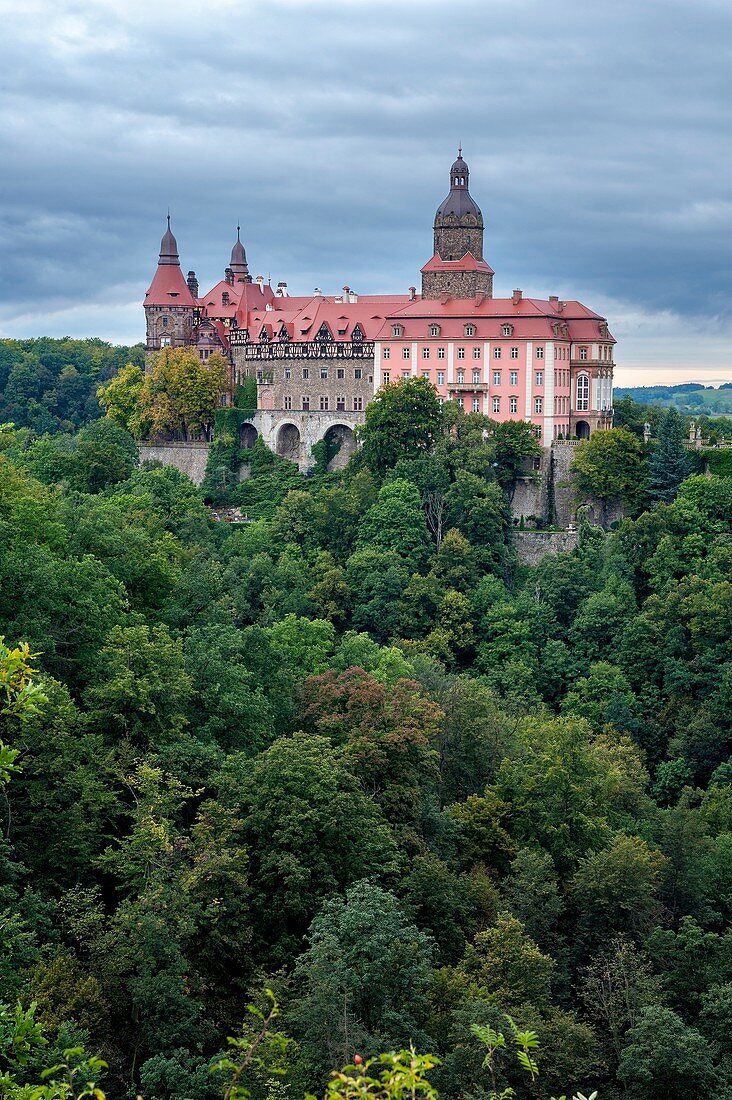 Schloss Fürstenstein (polnisch: Ksiaz) , Walbrzych, Woiwodschaft Niederschlesien, Polen
