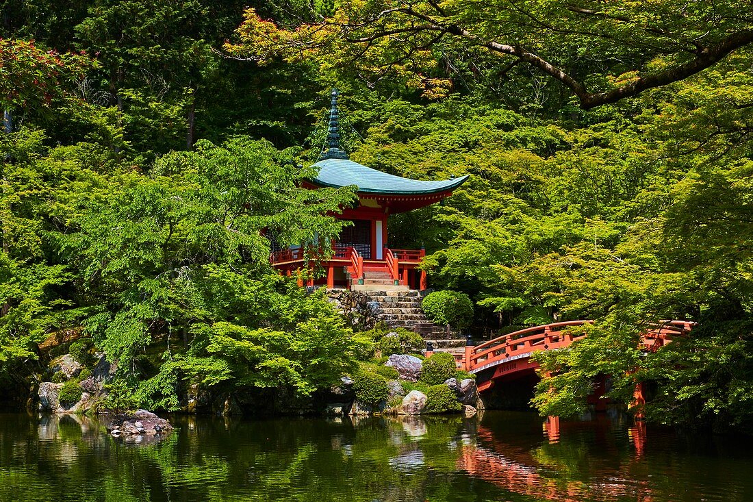 Japan, Honshu island, Kansai region, Kyoto, Daigoji temple, Bentendo temple