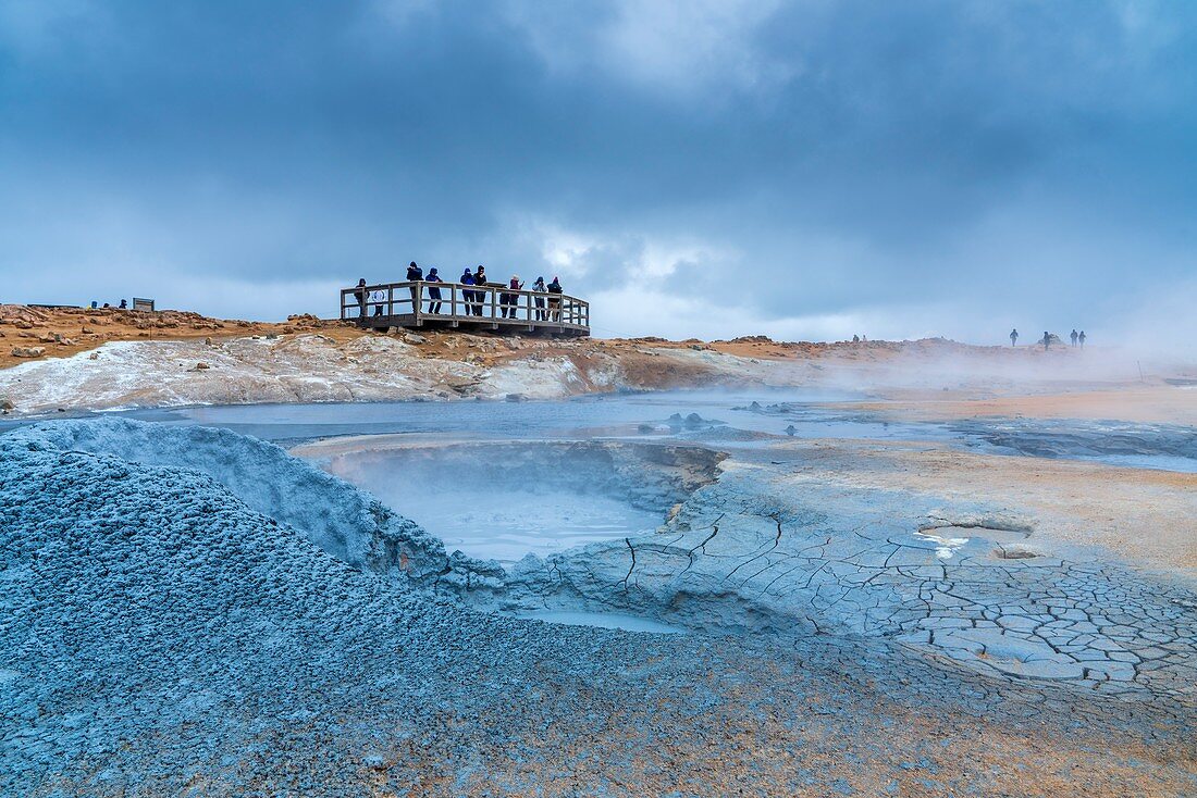 Geothermalgebiet von Hverir, westliches Nordland, Island