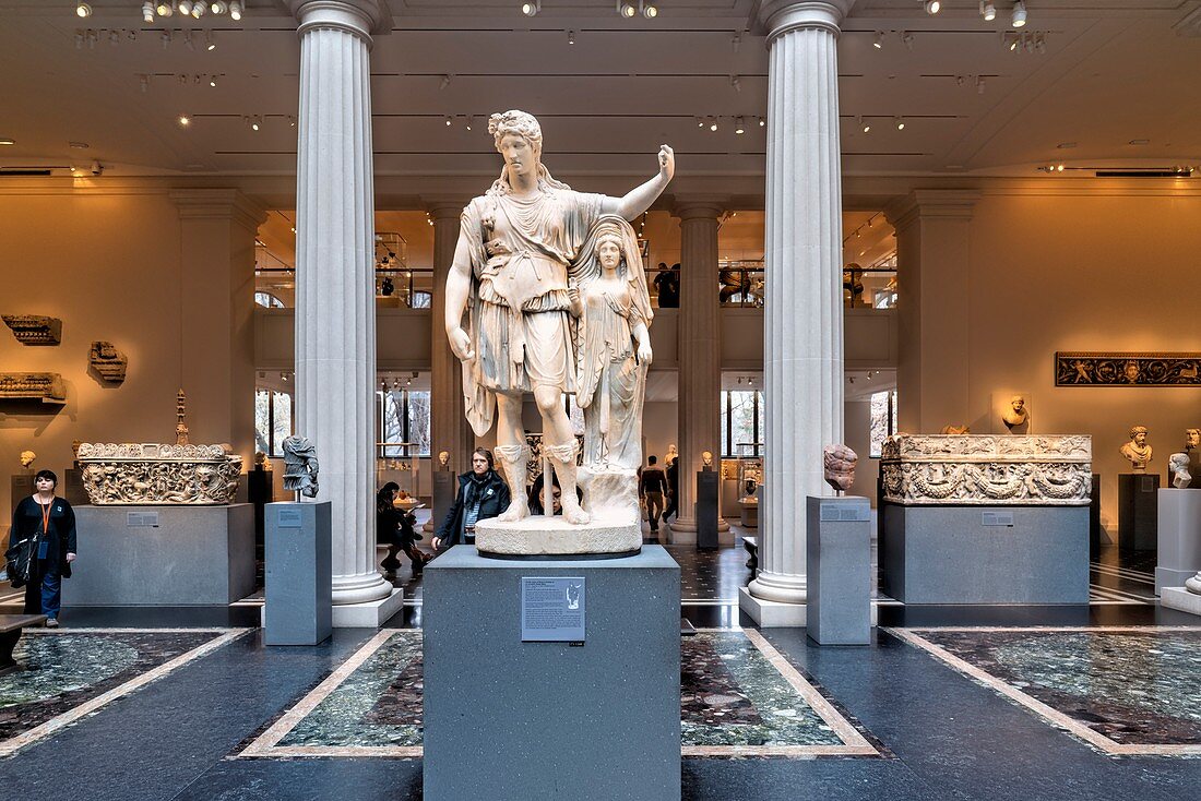New York. Manhattan. The Metropolitan Museum MET. Greek and Roman Art Wing