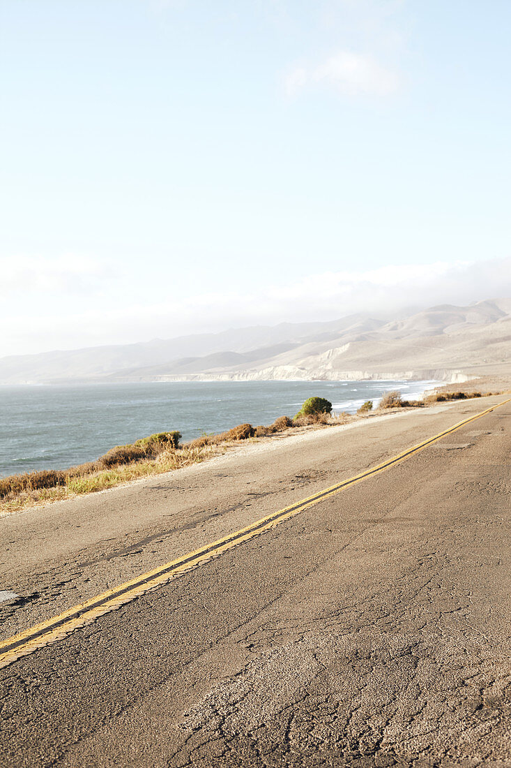 Road on the way to Jalama Beach, California, USA.