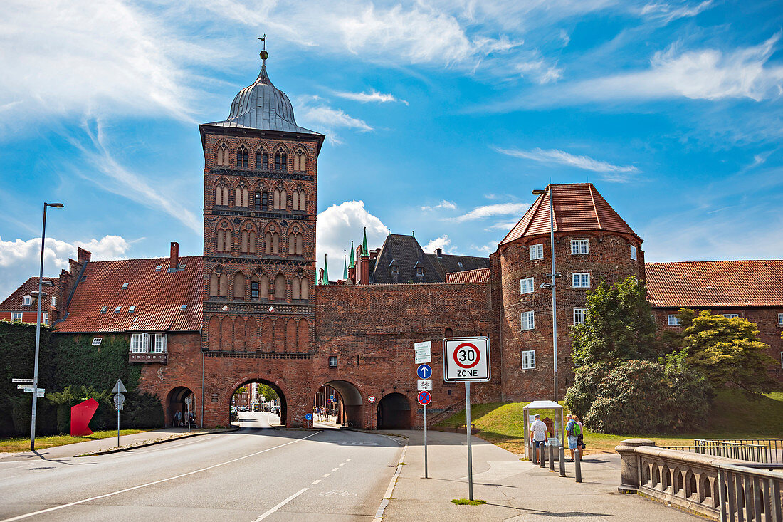Castle gate in Luebeck, Schleswig-Holstein, Germany