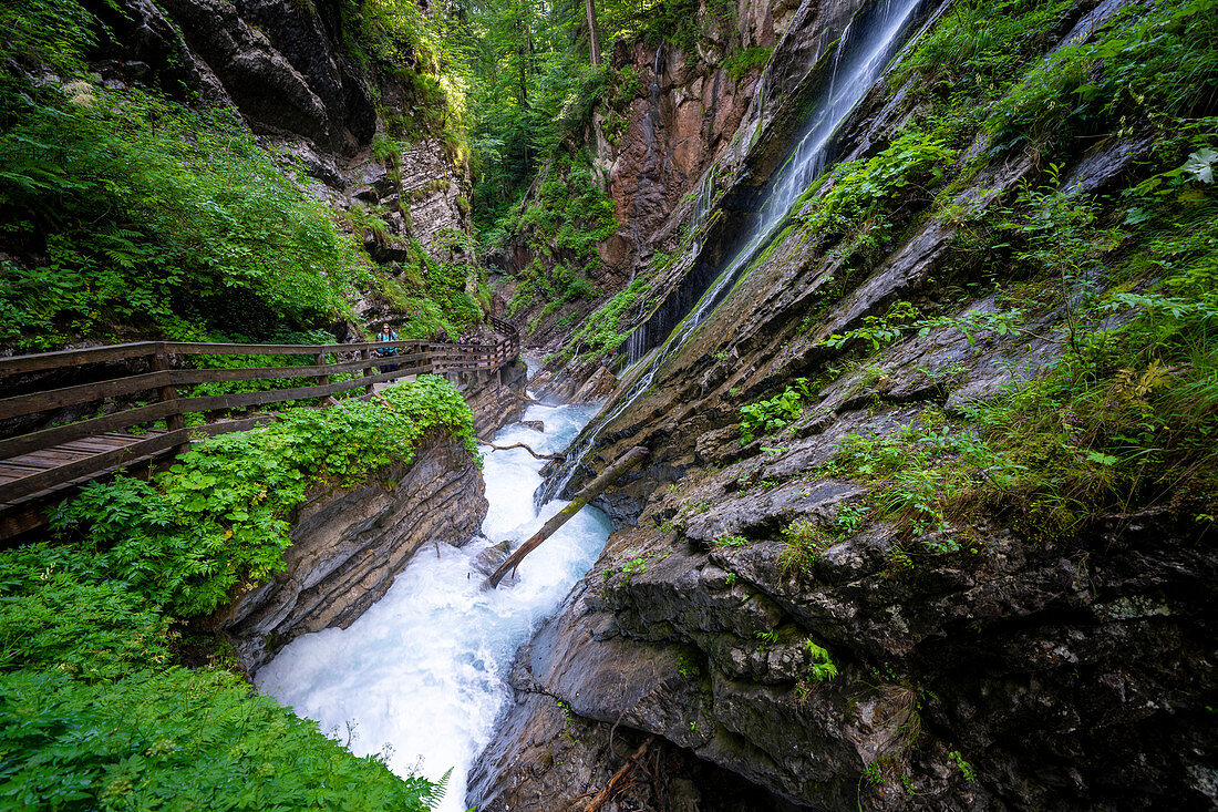 Summer in the Wimbachklamm, Berchtesgadener Land, Bavaria, Germany