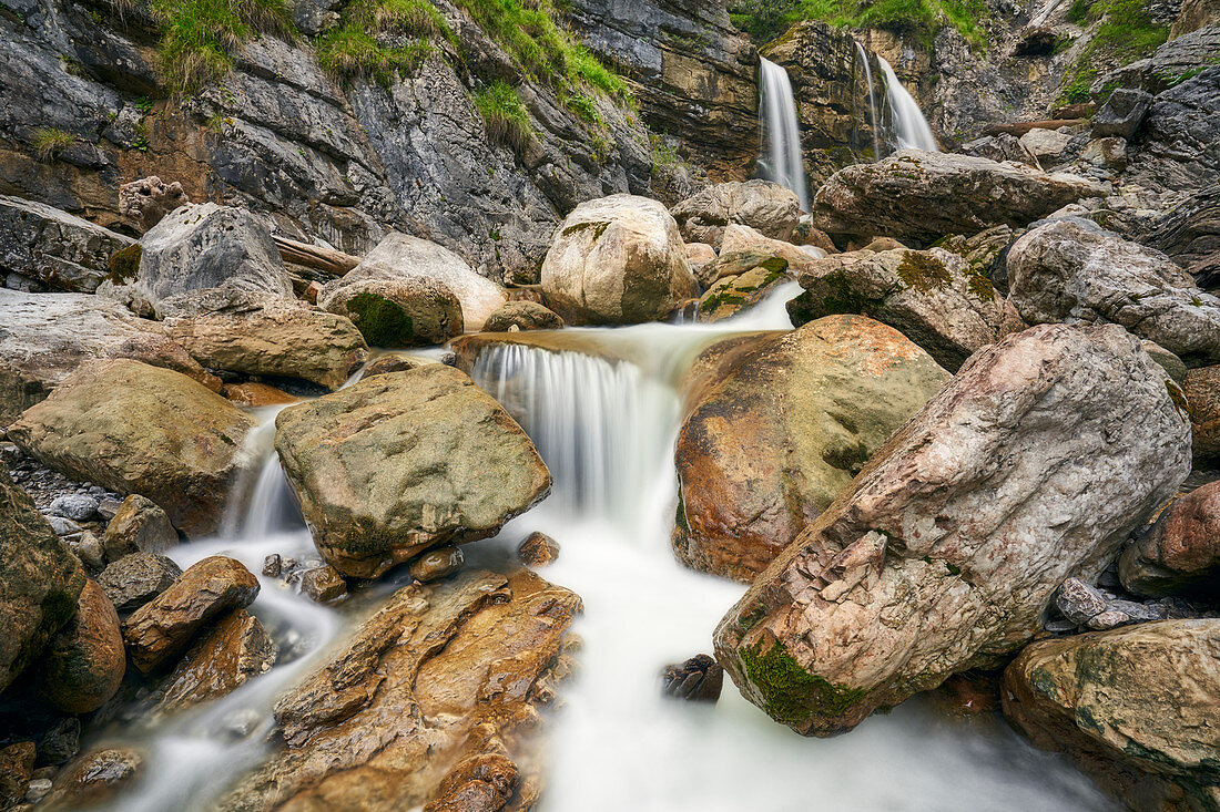 Die Kuhfluchtwasserfälle bei Farchant, Bayern, Deutschland