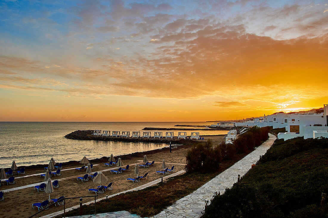 Sonnenuntergang auf Kreta, Heraklion, Griechenlkand