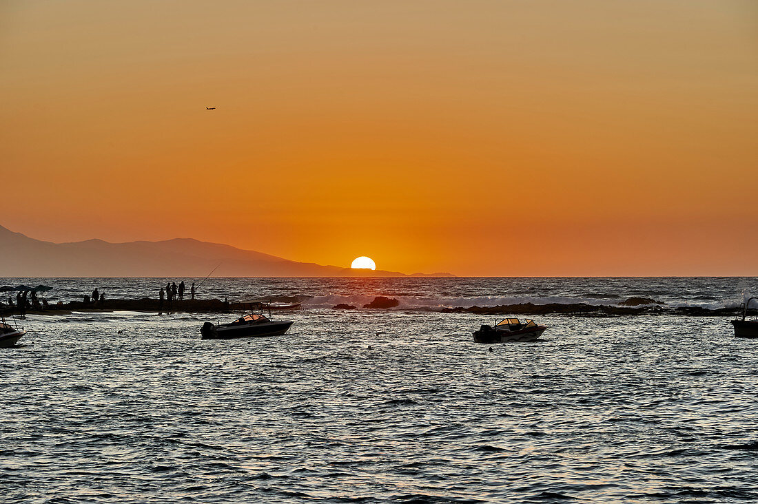 Sonnenuntergang bei Heraklion, Kreta, Griechenland