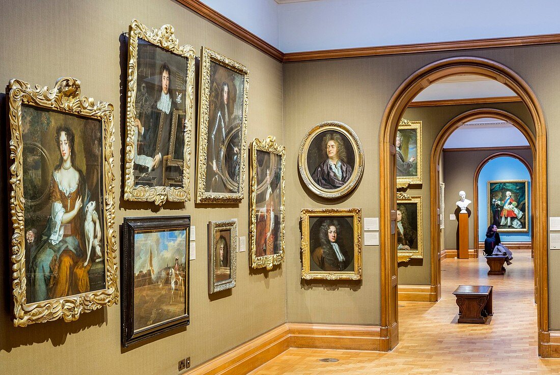 Vereinigtes Königreich, London, Westminster, Trafalgar Square, die 1824 eröffnete National Gallery, Bildergalerie des 18. Jahrhunderts