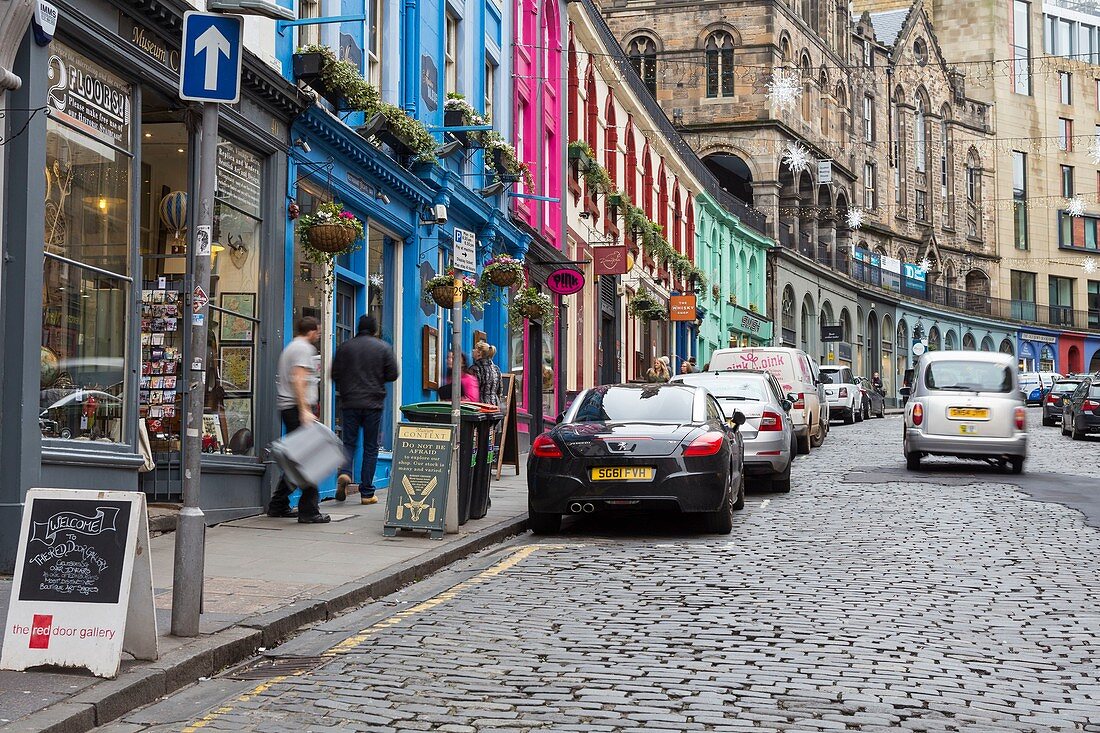 United Kingdom, Scotland, Edinburgh, listed as World Heritage, Victoria Street