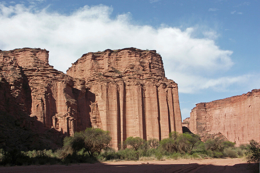 Erodierte Felswände, Talampaya-Nationalpark, Argentinien