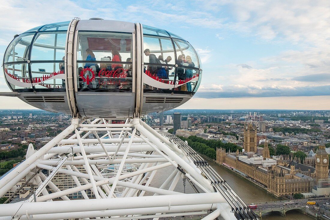 United Kingdom, London, London Eye Booth