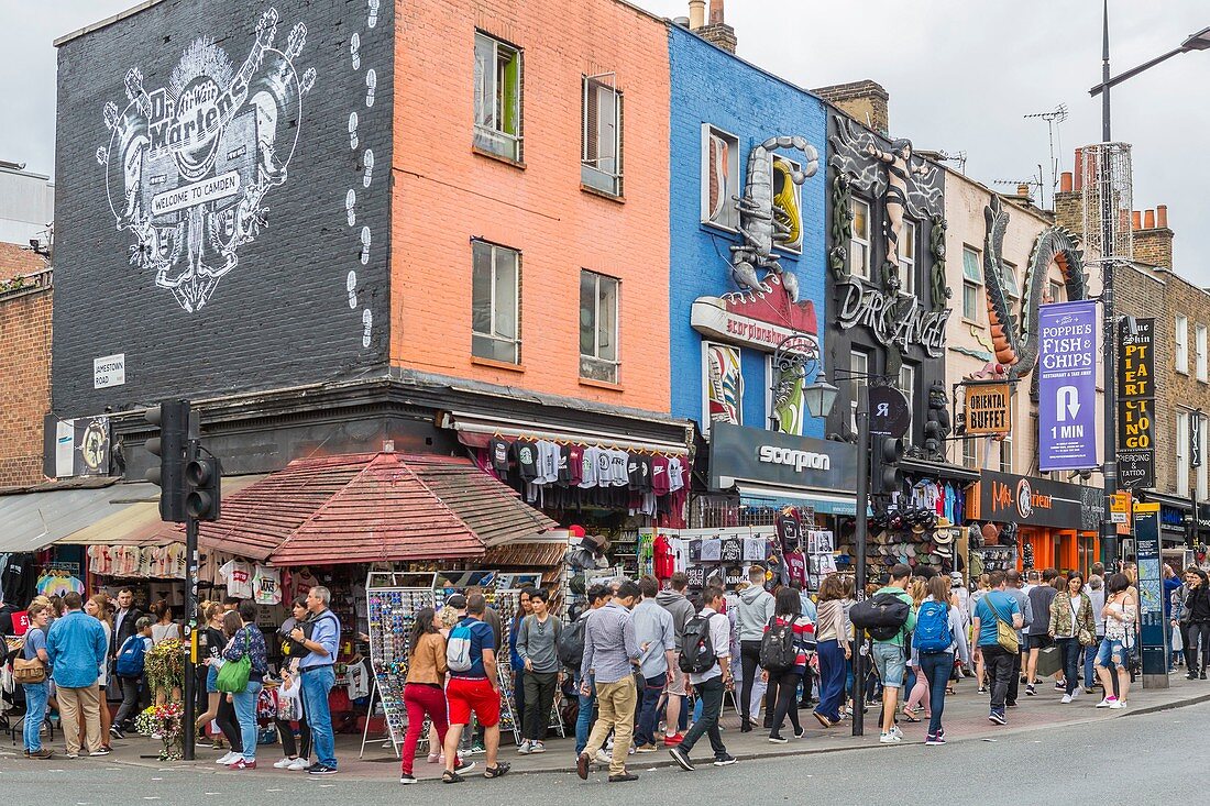 Vereinigtes Königreich, London, Camden, Camden Sonntagsmarkt