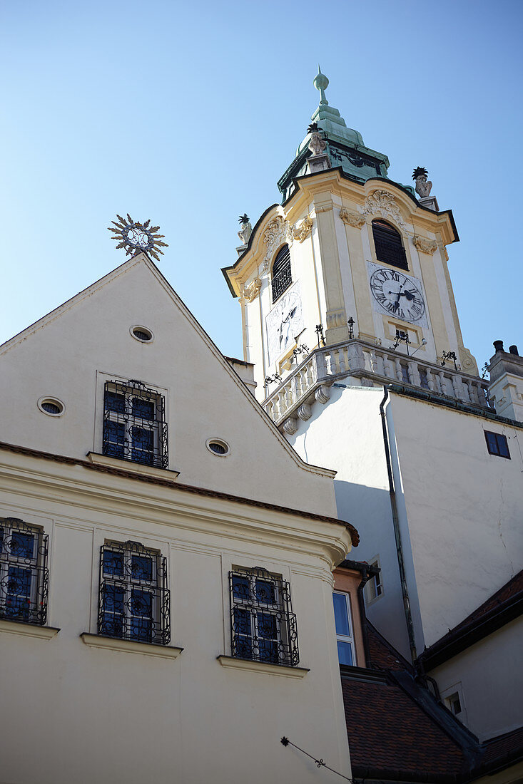 Old Town Hall on Primate Square in Bratislava, Slovakia.