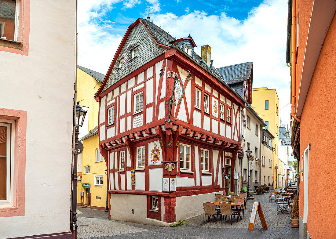 Lower Marktstrasse in Boppard, Rhineland-Palatinate, Germany