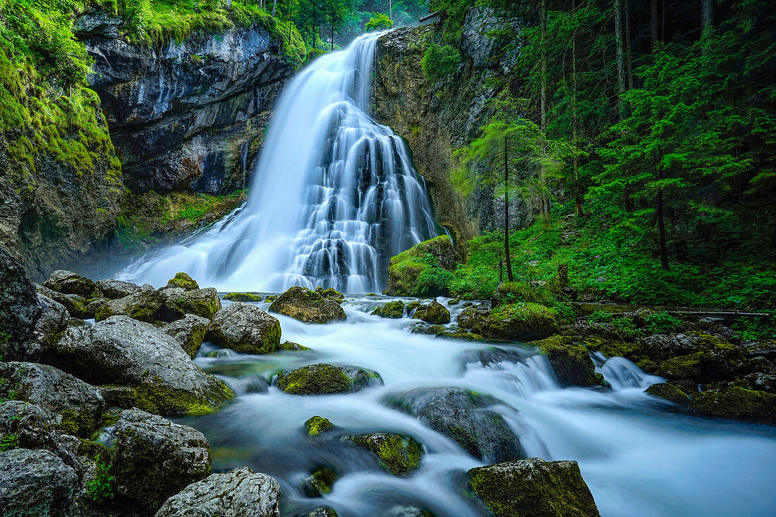 At the Gollinger waterfall, Golling, Austria