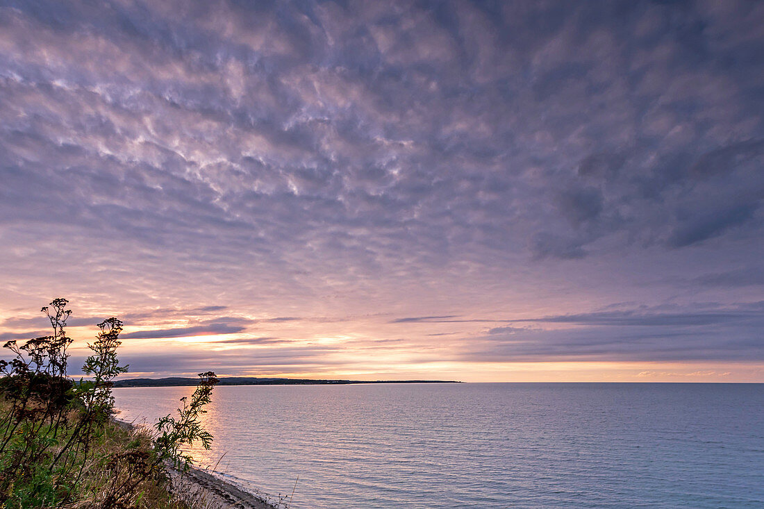 View of the Hohwachter Bay, Weissenhaus, Baltic Sea, Ostholstein, Schleswig-Holstein, Germany