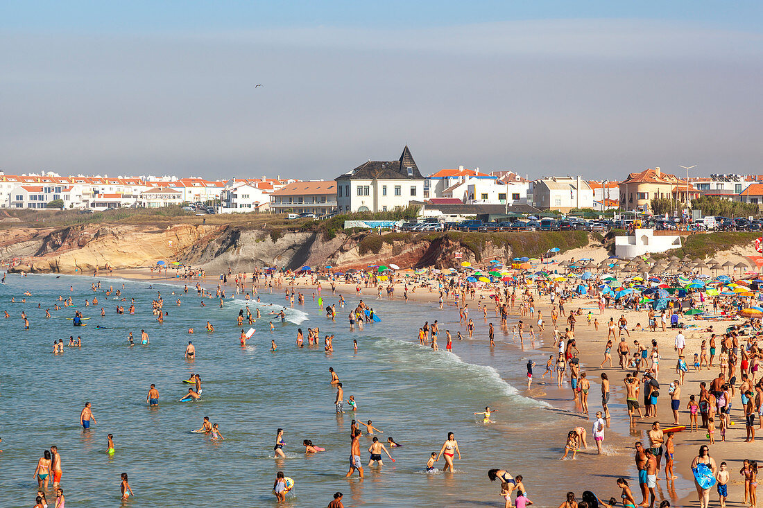 Der Strand von Baleal, Gemeinde Peniche, Bezirk Leiria, Provinz Estremadura, Portugal