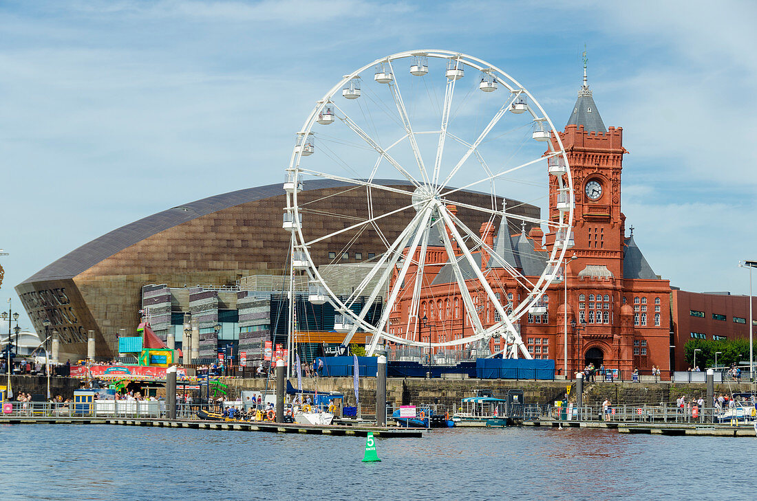 Cardiff harbour, Cardiff, wales, uk