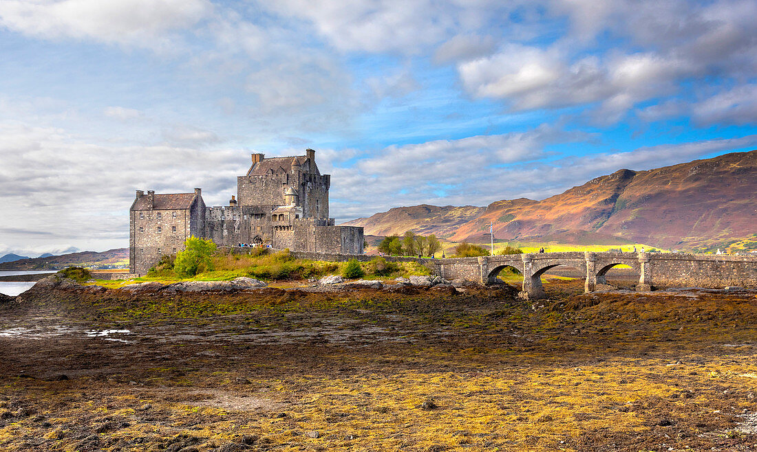 Eilean Donan Castle, Loch Duich, Highland, Schottland, Vereinigtes Königreich