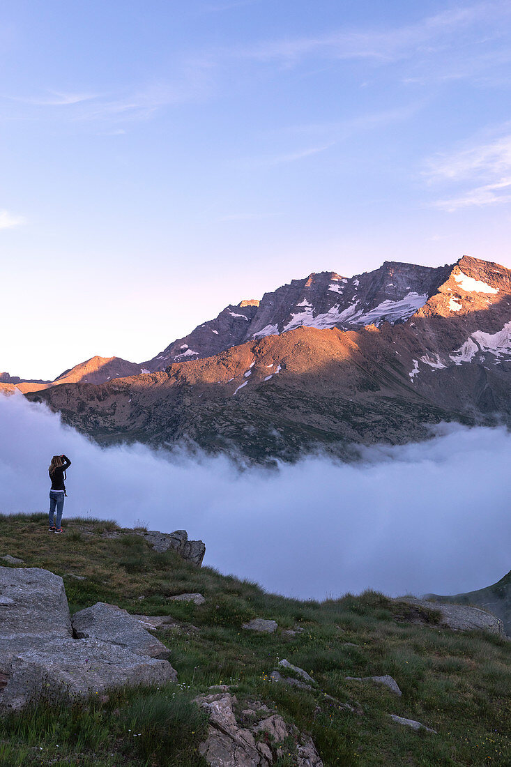 Colle del Nivolet, Gran Paradiso National Park, Ceresole Reale village, Torino district, Piedmont, Italy