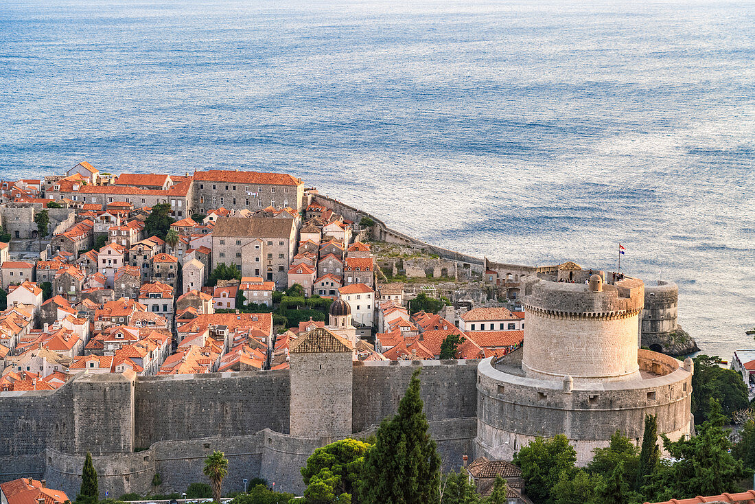 Blick auf die Dächer in der Altstadt, Dubrovnik, Gespanschaft Dubrovnik-Neretva, Kroatien