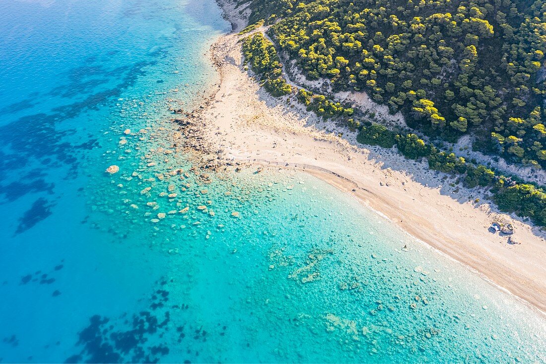 Ionian coastline. Lefkada, Ionian Islands region, Greece.
