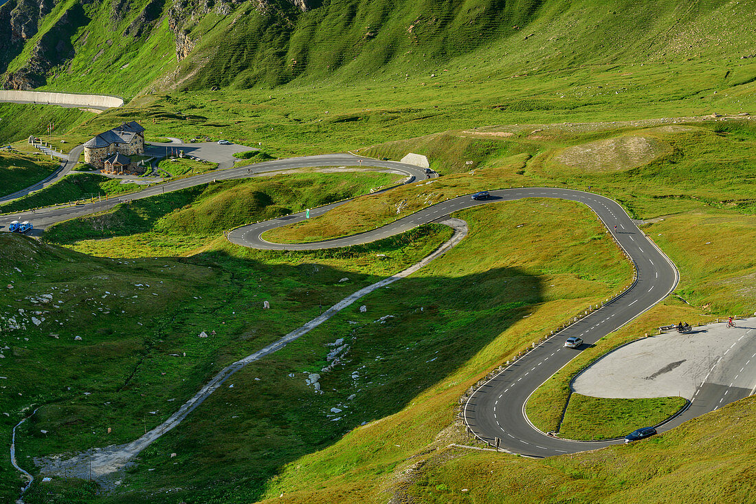 Bends of the Glockner High Alpine Road, Glockner Group, Hohe Tauern, Hohe Tauern National Park, Salzburg, Austria