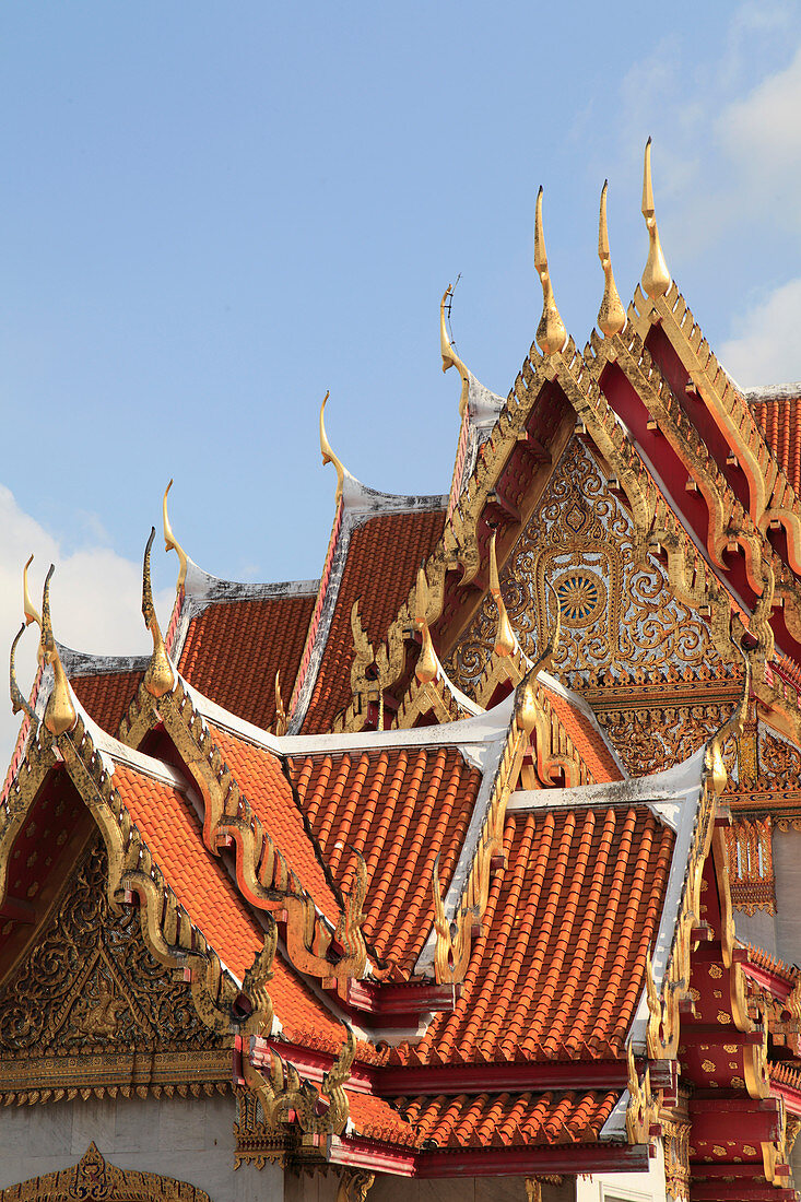 Thailand, Bangkok, Wat Benchamabophit, Marmortempel