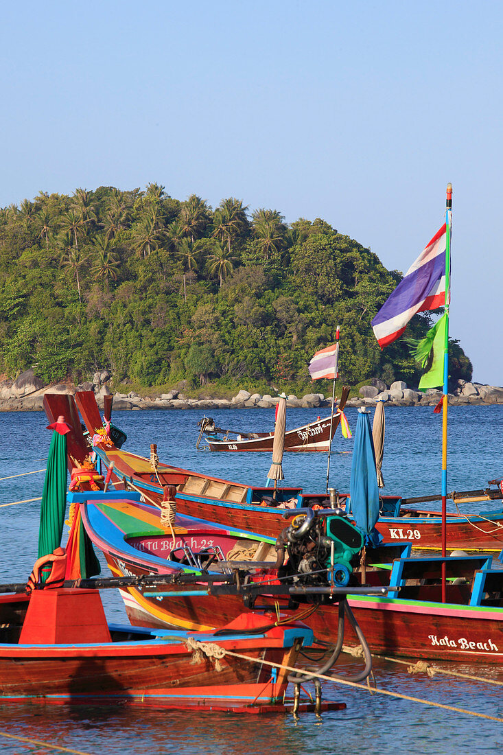 Thailand, Phuket, Kata Yai Beach, boats, 