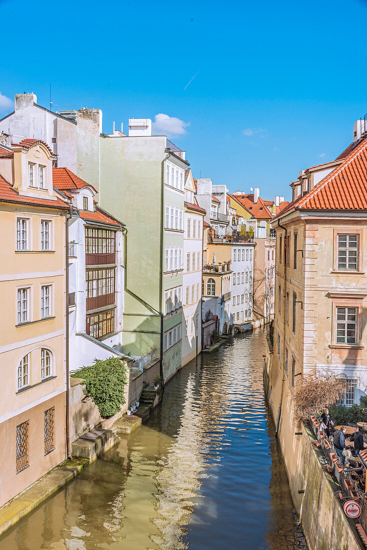 Čertovka (Teufelskanal), auch Das Prager Venedig genannt, ist ein Wasserkanal in Prag, Tschechische Republik.