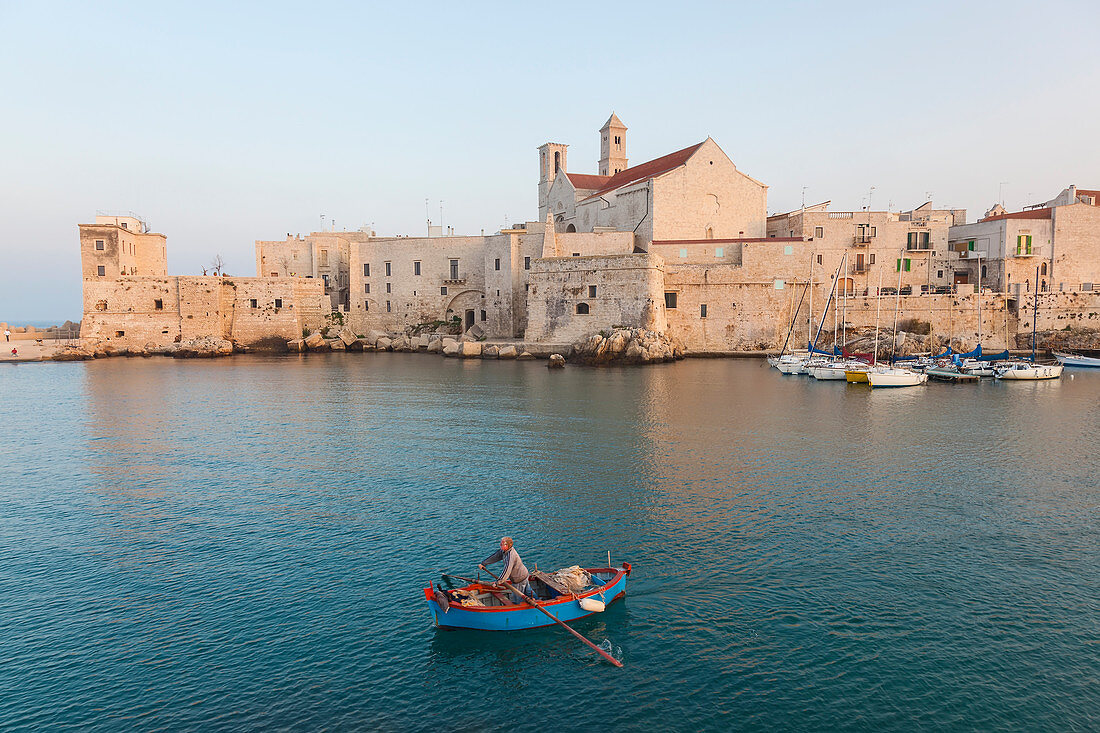 View of Giovinazzo from the sea, Puglia, Italy