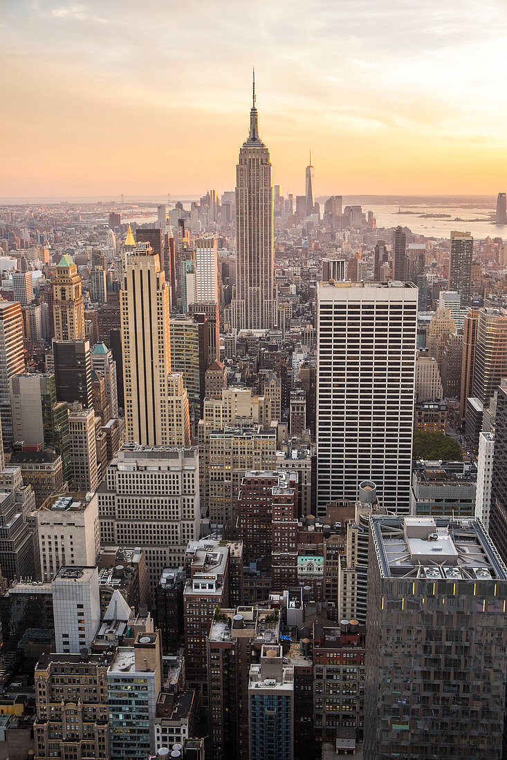 Blick auf das Empire State Building, Manhattan, New York, USA