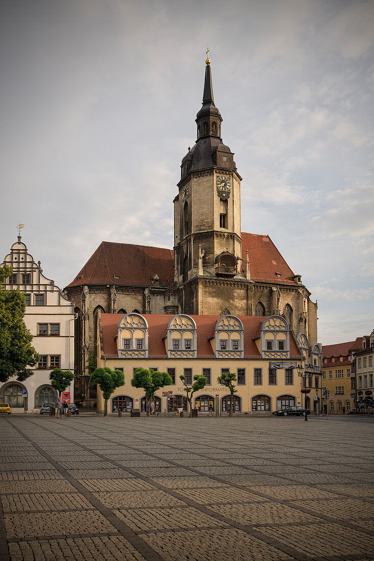 City Church of St Wenzel on the market square, Naumburg an der Saale, Saxony-Anhalt, Germany, Europe