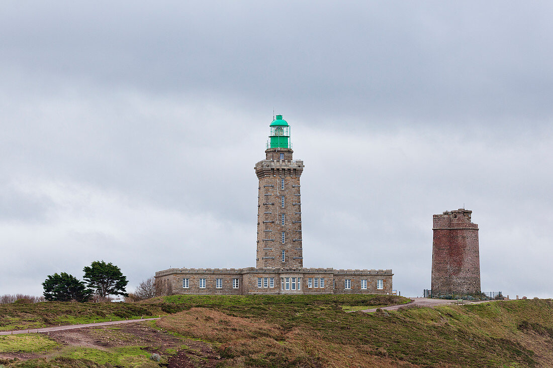 Old and new lighthouse at Cap Frehel, Brittany, France
