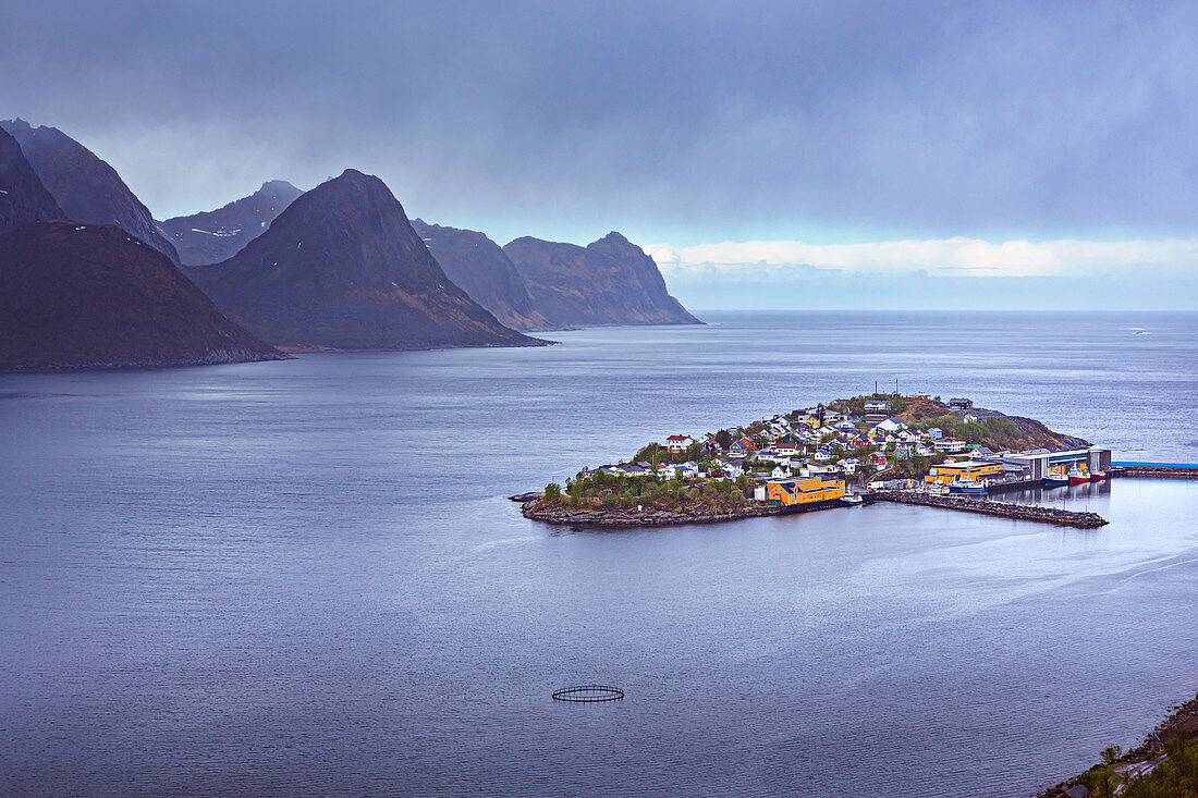 Husoy fishing village on Senja island, Norway