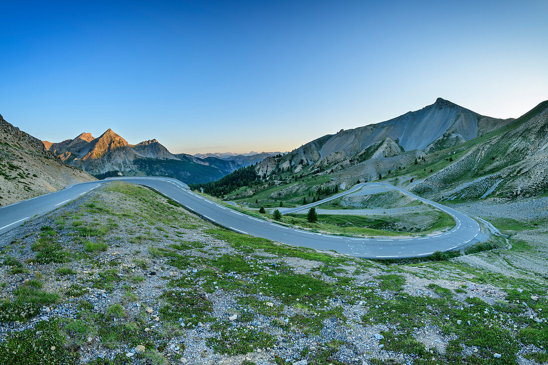 Pass road Col d´Izoard, Cottian Alps, Hautes-Alpes, France