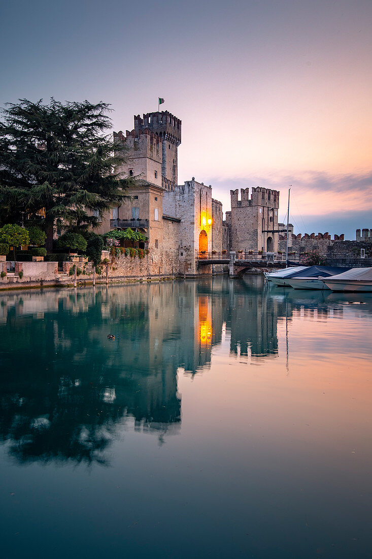 Sirmione historic village and castle, Brescia province, Lombardy, Italy