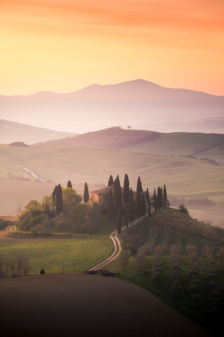 A farmhouse near San Quirico d'Orcia, Siena Province, Italy