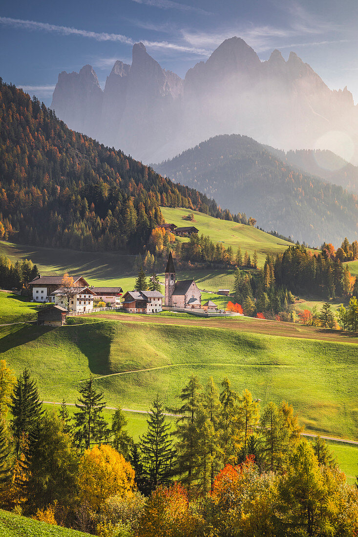 Funes Valley, Provinz Bozen, Trentino Südtirol, Italien