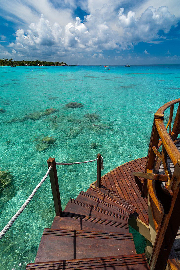 Kia Ora Resort, Rangiroa, Tuamotu-Archipel, Französisch-Polynesien.