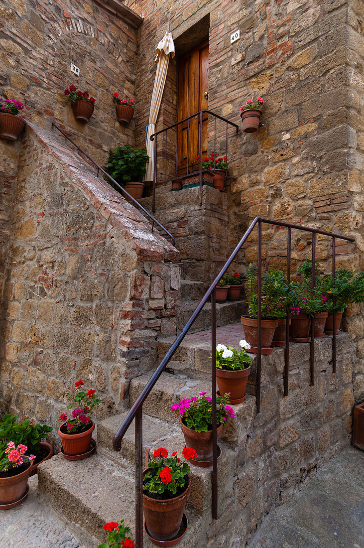 Monticchiello, Val d'Orcia, Provinz Siena, Toskana, Italien.